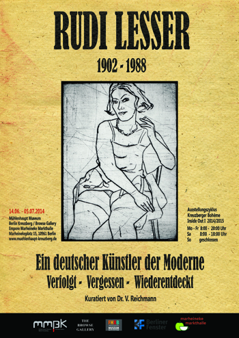 Poster Rudi Lesser Ausstellung
